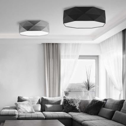 Kattovalo KANTOOR 4xE27/60W/230V musta