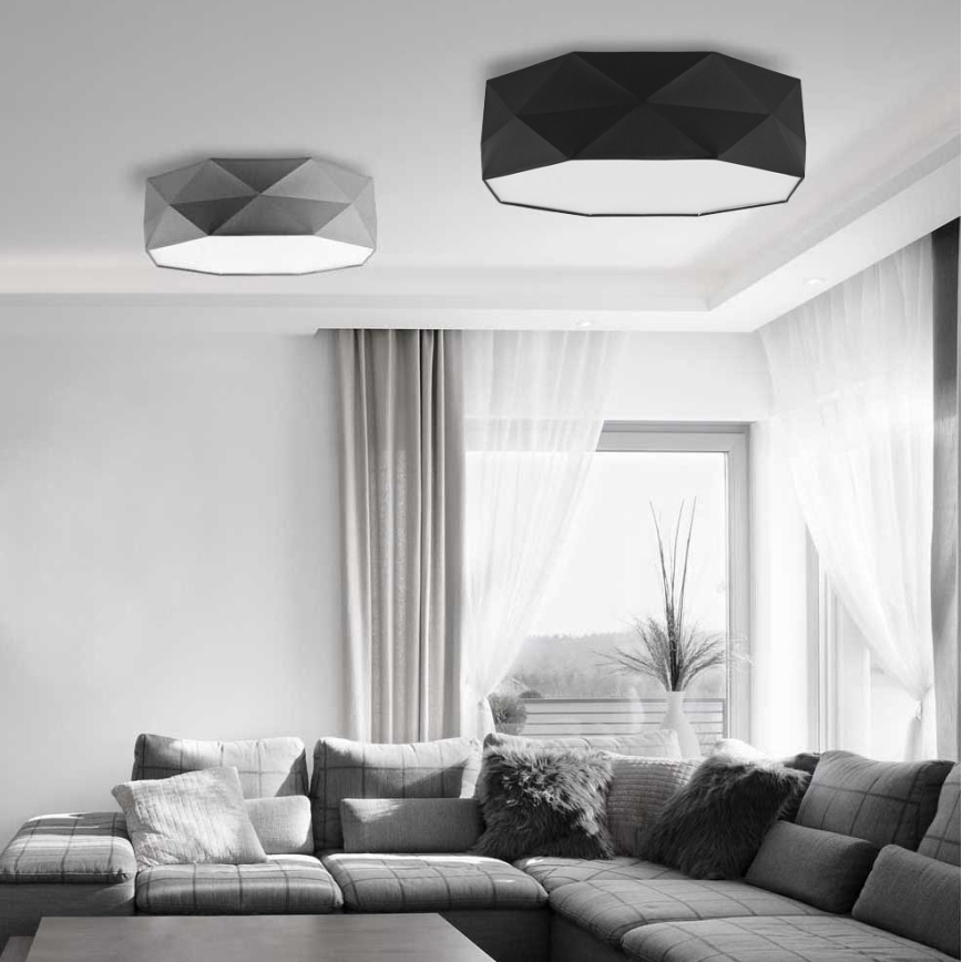 Kattovalo KANTOOR 4xE27/60W/230V musta