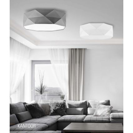 Kattovalo KANTOOR 4xE27/60W/230V valkoinen