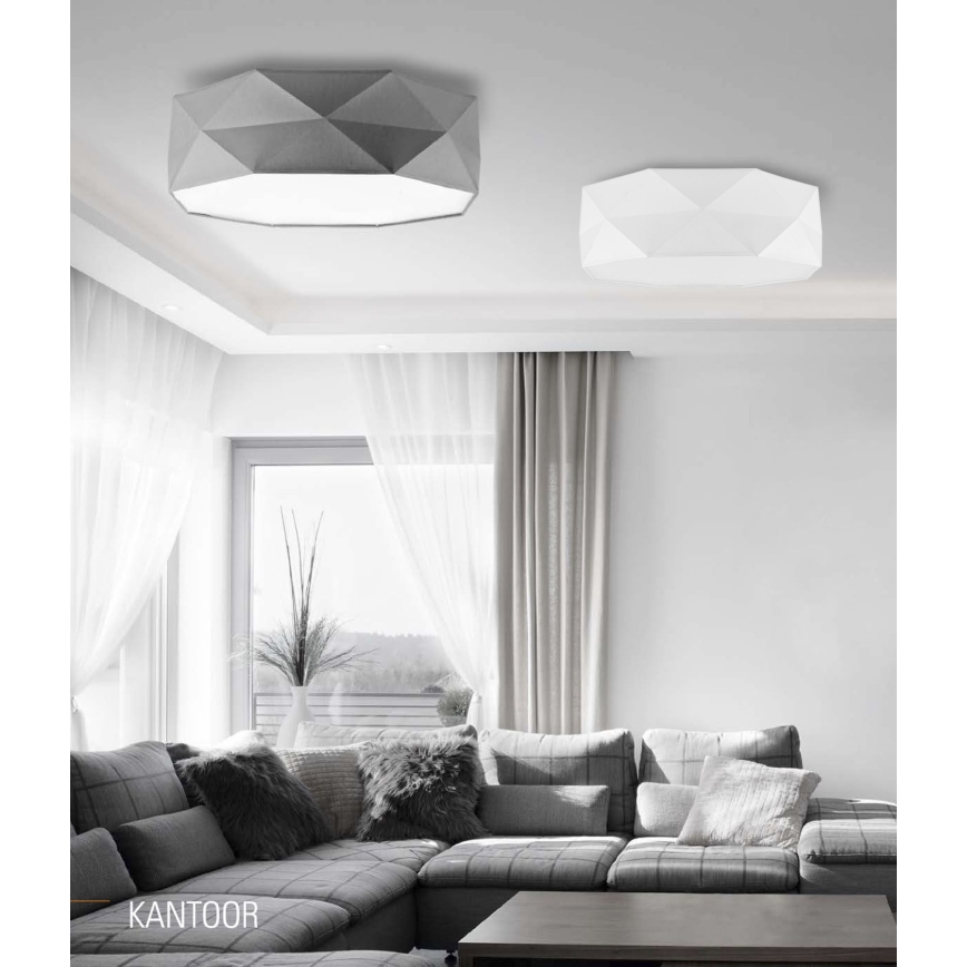 Kattovalo KANTOOR 4xE27/60W/230V valkoinen