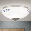 Kattovalo LANDHAUS 1xE27/60W/230V halkaisija 21 cm mattakromi/valkoinen