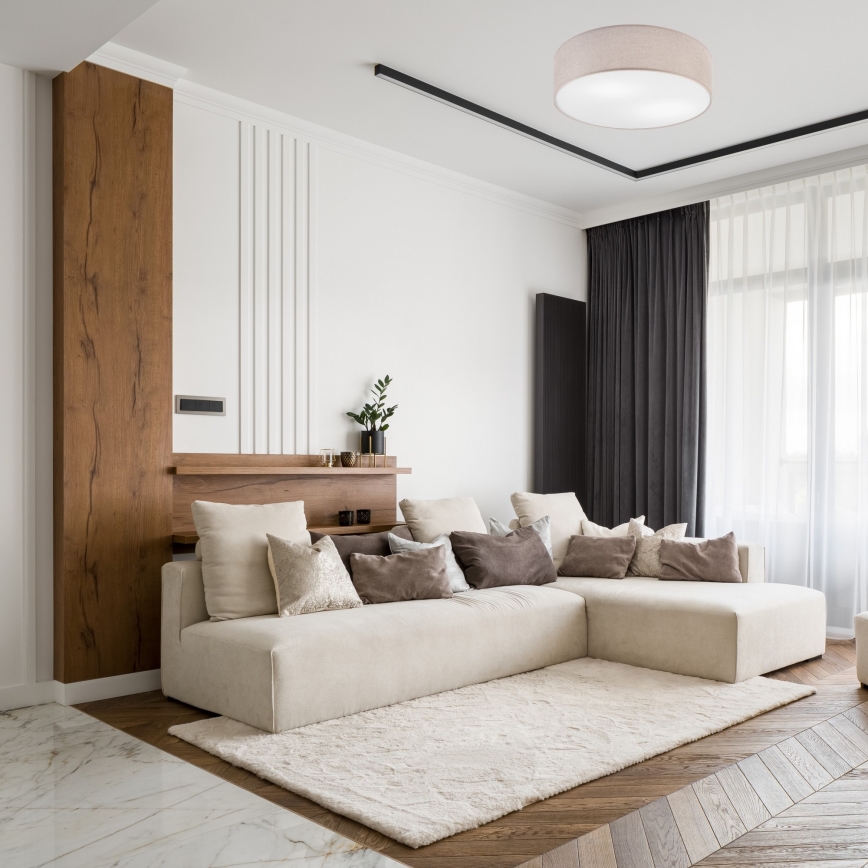 Kattovalo MONTE 2xE27/60W/230V beige