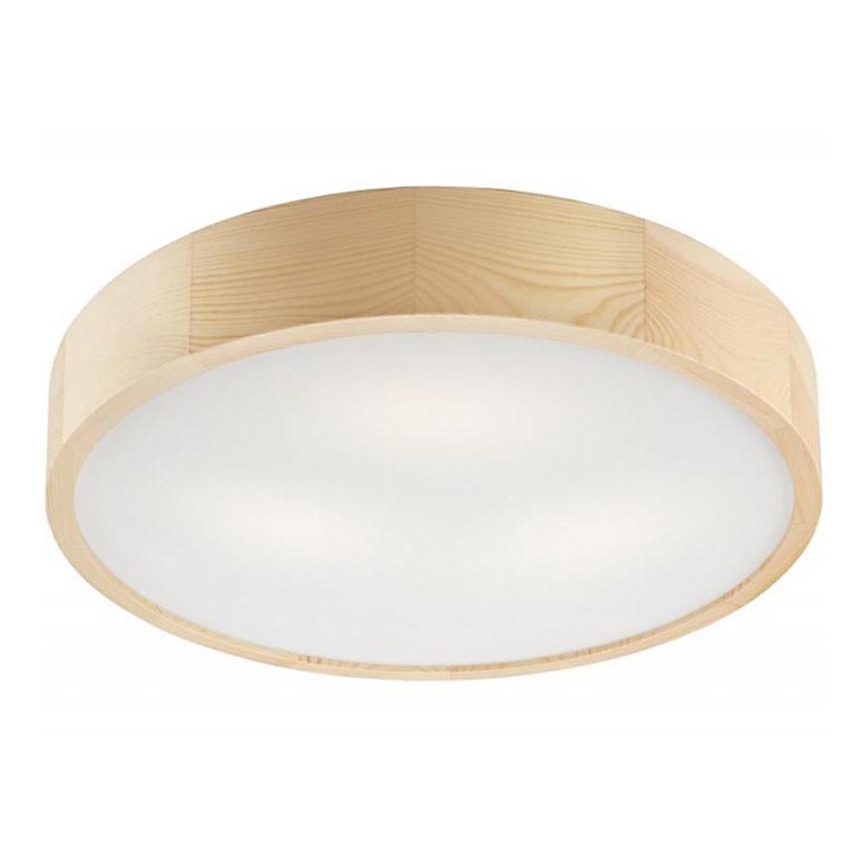 Kattovalo NATURAL 3xE27/60W/230V ø 47 cm mänty - FSC sertifioitu