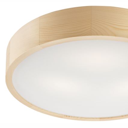 Kattovalo NATURAL 3xE27/60W/230V ø 47 cm mänty - FSC sertifioitu
