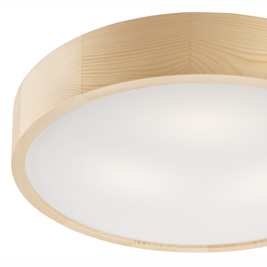 Kattovalo NATURAL 3xE27/60W/230V ø 47 cm mänty - FSC sertifioitu