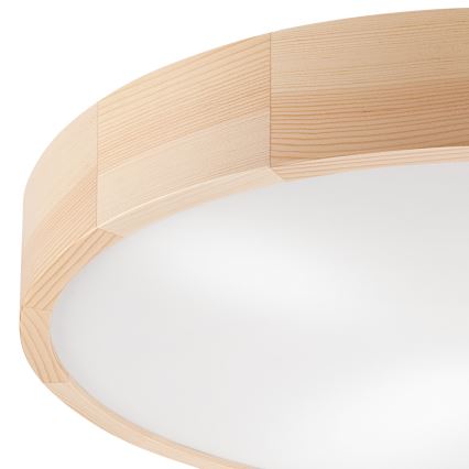 Kattovalo NATURAL 4xE27/60W/230V ø 57,5 cm mänty