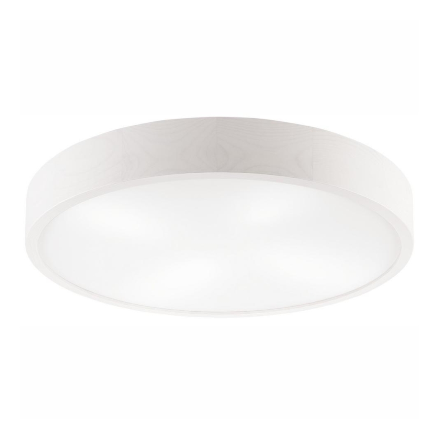Kattovalo NATURAL 4xE27/60W/230V ø 57,5 cm valkoinen/mänty