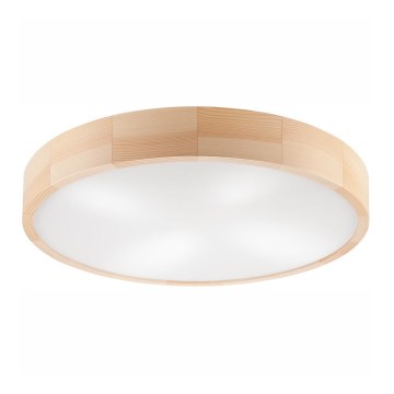 Kattovalo NATURAL 4xE27/60W/230V ø 57 cm mänty
