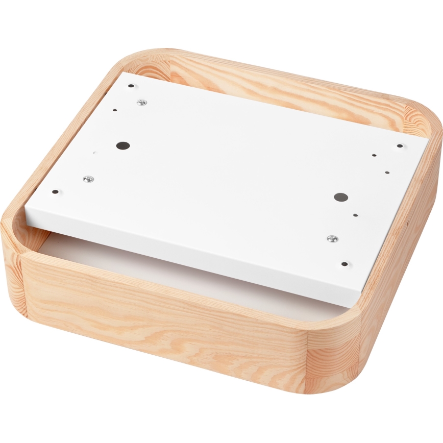 Kattovalo NATURAL SQUARE 2xE27/15W/230V 35x35 cm mänty