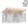 Kattovalo NORMAN WOOD 4xE27/25W/230V matta tammi - FSC-sertifioitu