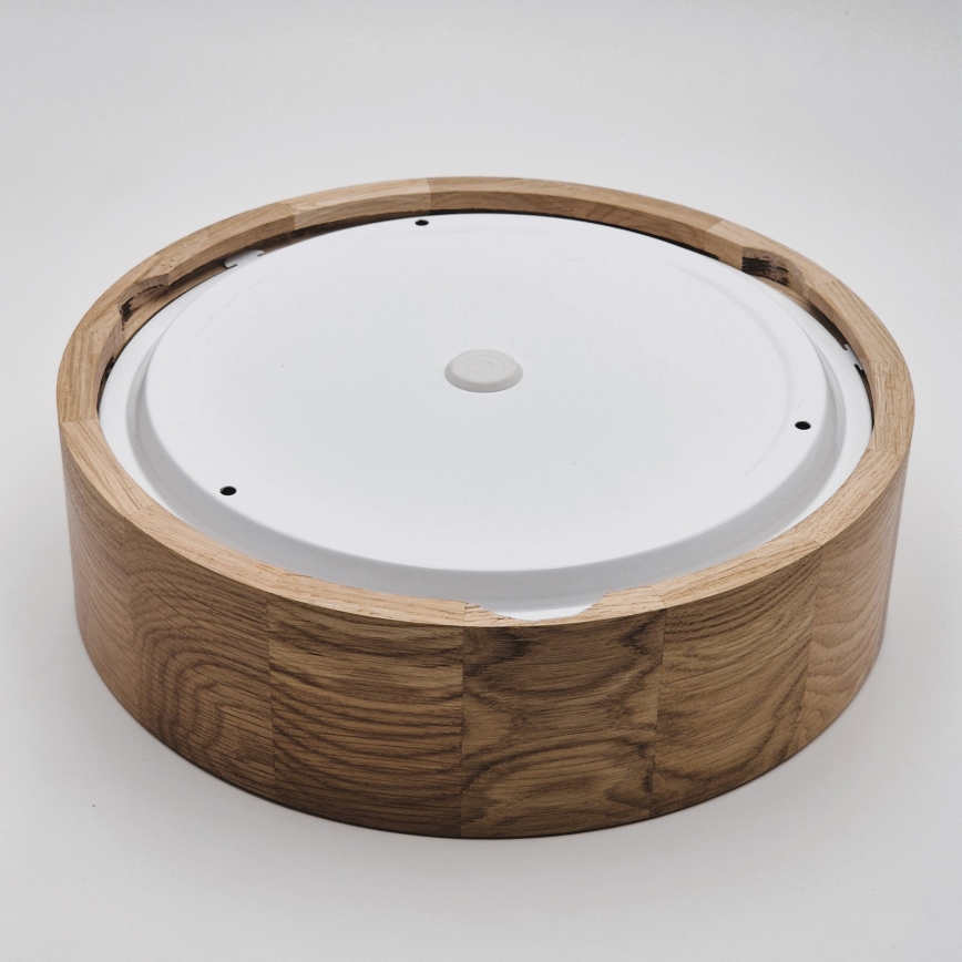 Kylpyhuoneen kattovalaisin OAK 2xE27/15W/230V IP54 tammi ø 27 cm - FSC sertifioitu