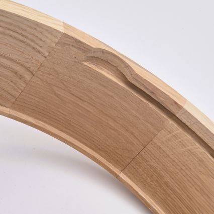 Kylpyhuoneen kattovalaisin OAK 2xE27/15W/230V IP54 tammi ø 27 cm - FSC sertifioitu