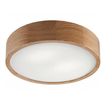 Kattovalo OAK 2xE27/60W/230V tammi ø 37,5 cm - FSC sertifioitu