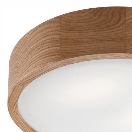 Kattovalo OAK 2xE27/60W/230V tammi ø 37,5 cm - FSC sertifioitu