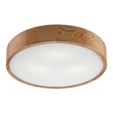 Kattovalo OAK 3xE27/60W/230V tammi ø 47,5 cm - FSC sertifioitu