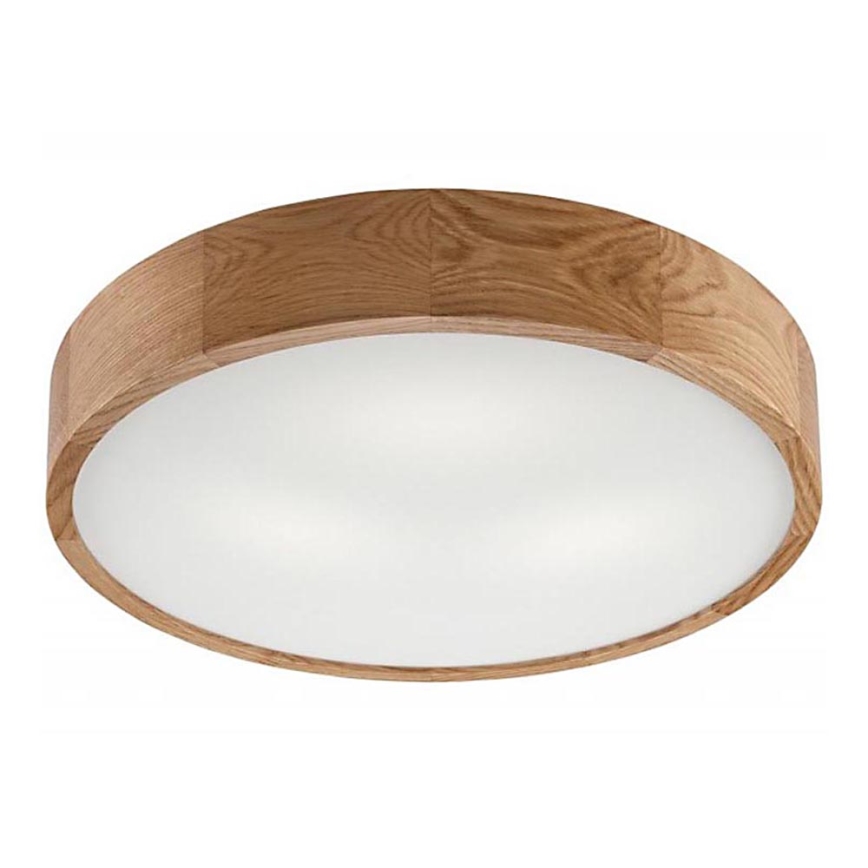 Kattovalo OAK 3xE27/60W/230V tammi ø 47,5 cm - FSC sertifioitu