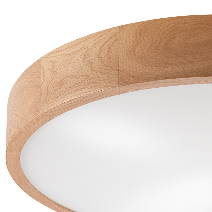 Kattovalo OAK 4xE27/60W/230V ø 57,5 cm tammi
