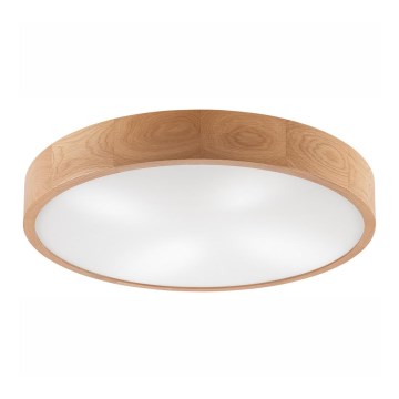 Kattovalo OAK 4xE27/60W/230V ø 57 cm tammi