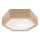 Kattovalo OAK HEX 1xE27/60W/230V d. 32 cm tammi