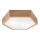 Kattovalo OAK HEX 2xE27/60W/230V d. 43 cm tammi