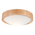 Kattovalo OAK SLIM 1xE27/60W/230V tammi ø 27 cm