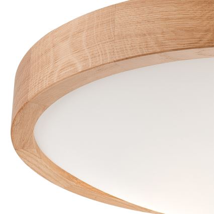 Kattovalo OAK SLIM 2xE27/60W/230V tammi ø 37 cm
