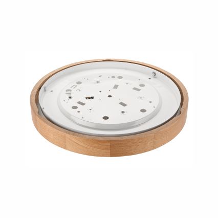 Kattovalo OAK SLIM 2xE27/60W/230V tammi ø 37 cm