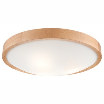 Kattovalo OAK SLIM 3xE27/60W/230V tammi ø 47 cm