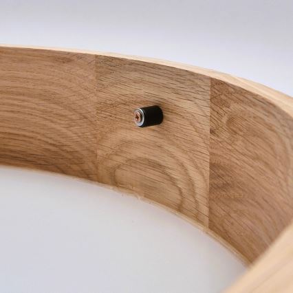 Kattovalo OAK SLIM 3xE27/60W/230V tammi ø 47 cm