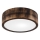 Kattovalo OAK SMOKY 1xE27/15W/230V ø 27,5 cm tammi/tummanruskea