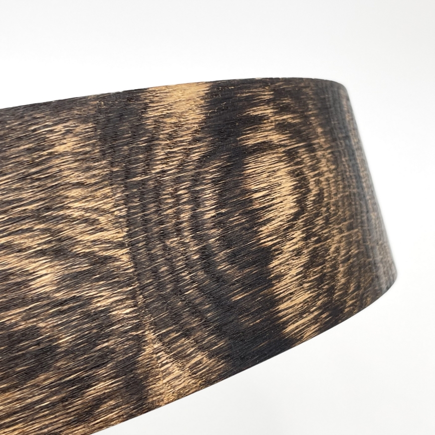 Kattovalo OAK SMOKY 1xE27/15W/230V ø 27,5 cm tammi/tummanruskea