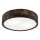 Kattovalo OAK SMOKY 2xE27/15W/230V ø 37,5 cm tammi/tummanruskea