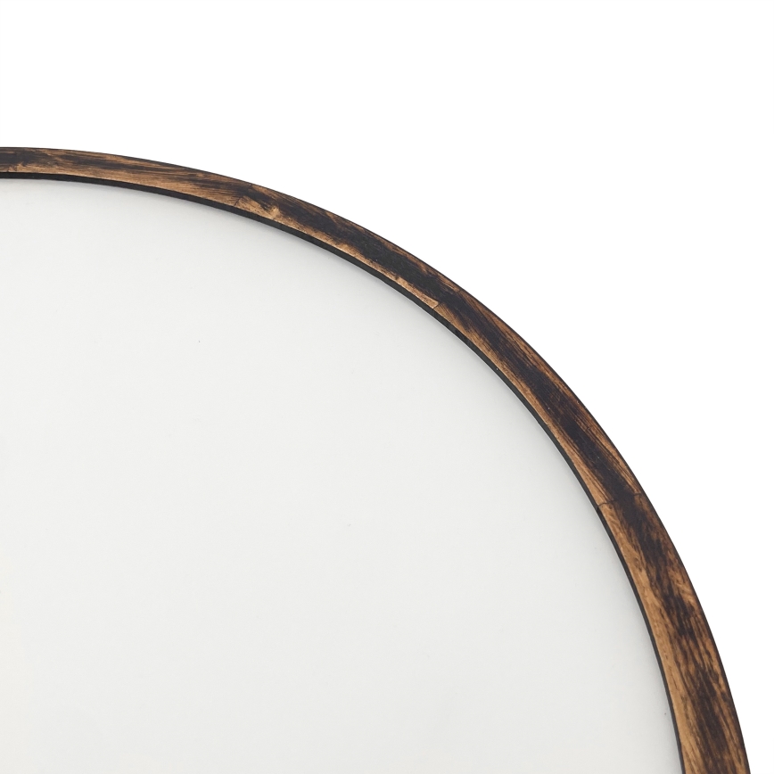 Kattovalo OAK SMOKY 3xE27/15W/230V ø 47,5 cm tammi/tummanruskea