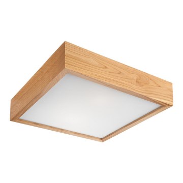 Kattovalo OAK SQUARE 1xE27/60W/230V tammi 27,5 cm