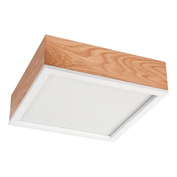 Kattovalo OAK SQUARE 2xE27/15W/230V 31x31 cm tammi/valkoinen