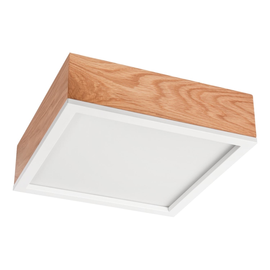 Kattovalo OAK SQUARE 2xE27/15W/230V 31x31 cm tammi/valkoinen