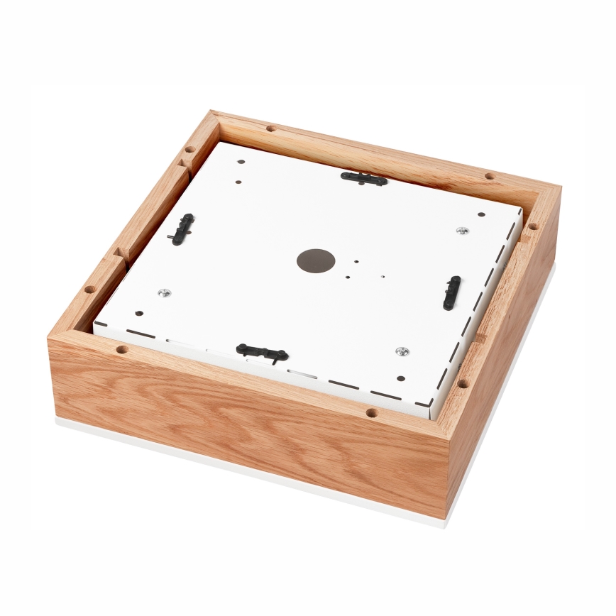 Kattovalo OAK SQUARE 2xE27/15W/230V 31x31 cm tammi/valkoinen