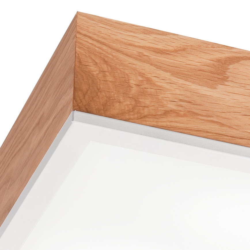 Kattovalo OAK SQUARE 2xE27/15W/230V 31x31 cm tammi/valkoinen