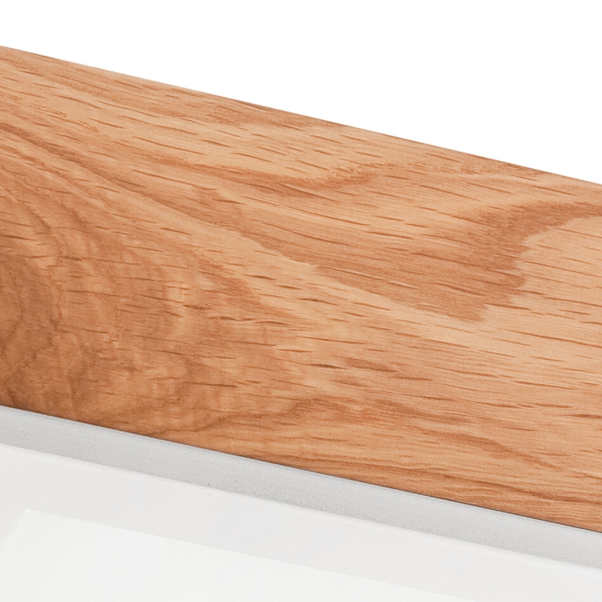 Kattovalo OAK SQUARE 2xE27/15W/230V 31x31 cm tammi/valkoinen