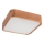 Kattovalo OAK SQUARE 2xE27/15W/230V 35x35 cm tammi