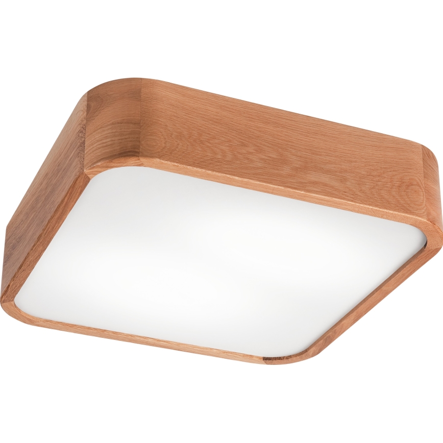 Kattovalo OAK SQUARE 2xE27/15W/230V 35x35 cm tammi