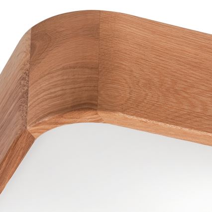 Kattovalo OAK SQUARE 2xE27/15W/230V 35x35 cm tammi