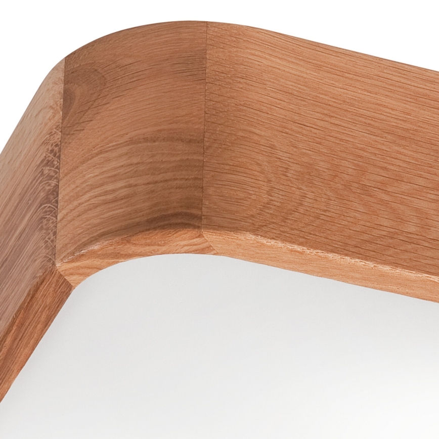 Kattovalo OAK SQUARE 2xE27/15W/230V 35x35 cm tammi
