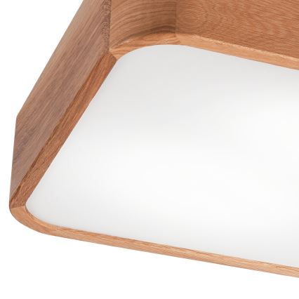 Kattovalo OAK SQUARE 2xE27/15W/230V 35x35 cm tammi