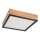 Kattovalo OAK SQUARE 4xE27/15W/230V 39x39 cm tammi/musta