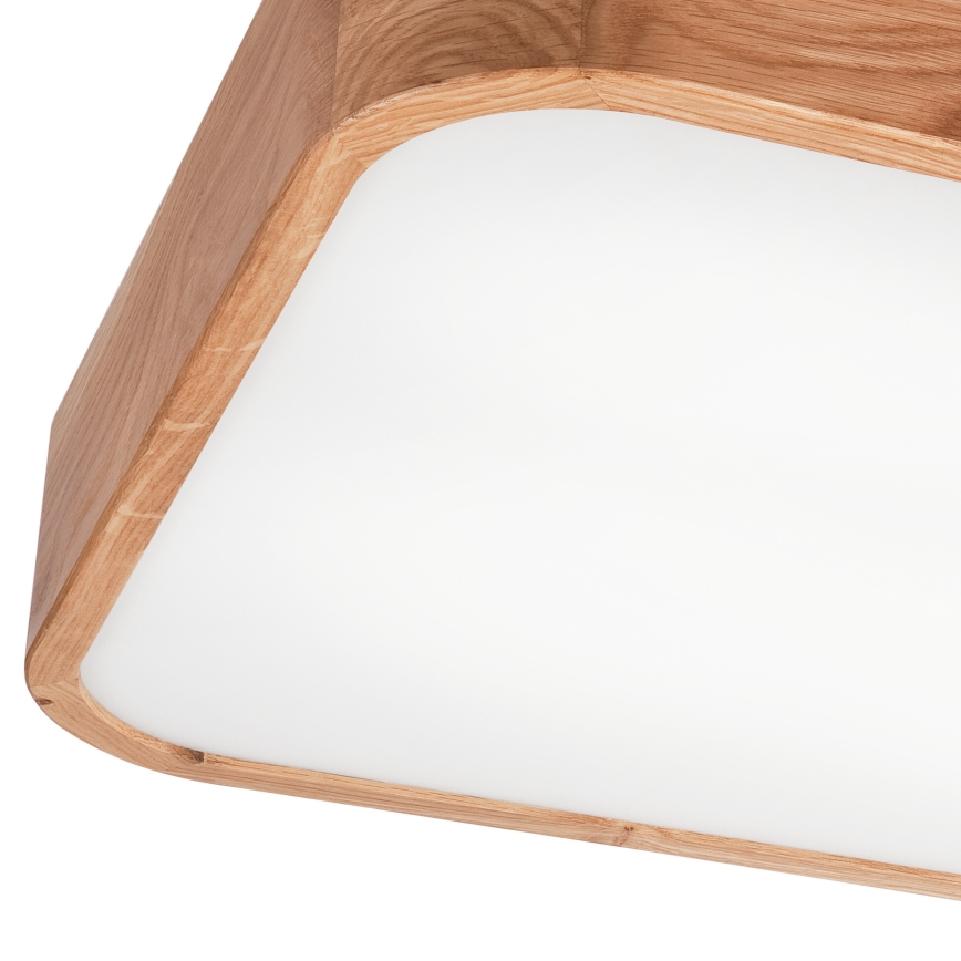 Kattovalo OAK SQUARE 4xE27/15W/230V 45x45 cm tammi