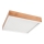 Kattovalo OAK SQUARE 4xE27/15W/230V 48x48 cm tammi/valkoinen