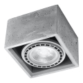 Kattovalo QUATRO AR111 1xGU10/40W/230V betoni