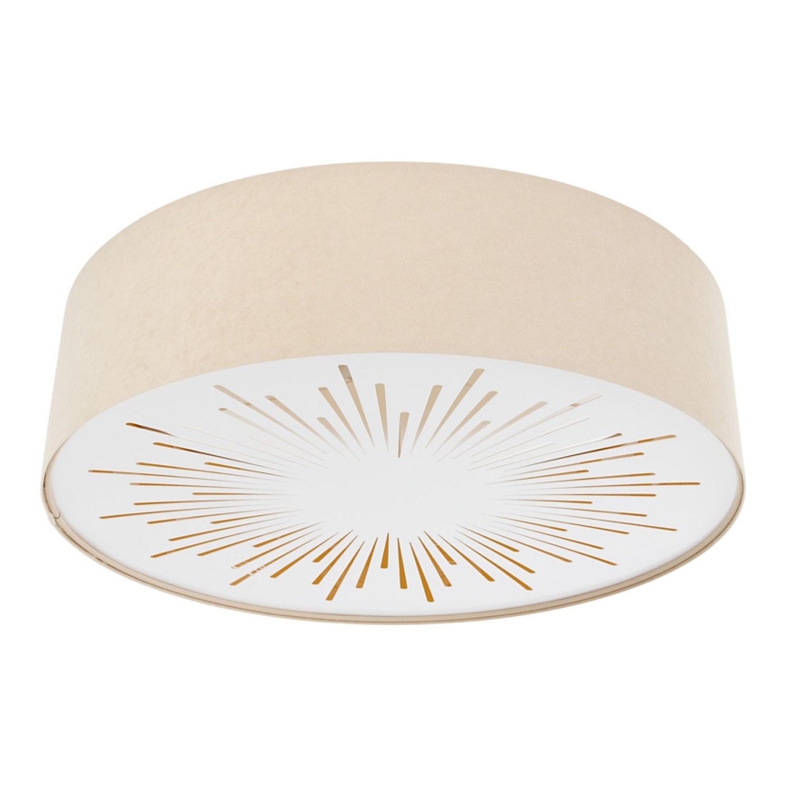 Kattovalo RAYS 2xE27/60W/230V halkaisija 40 cm beige