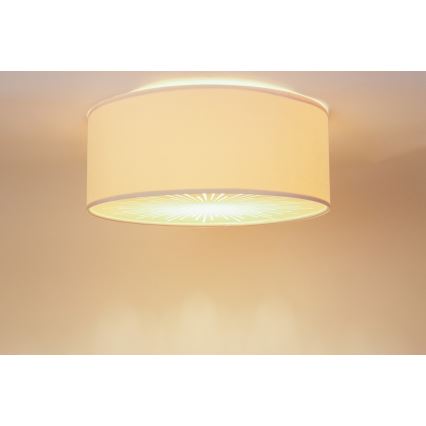 Kattovalo RAYS 2xE27/60W/230V halkaisija 40 cm beige